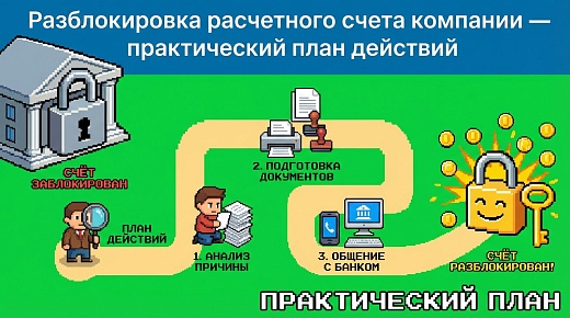 Разблокировка расчетного счета компании — практический план действий
