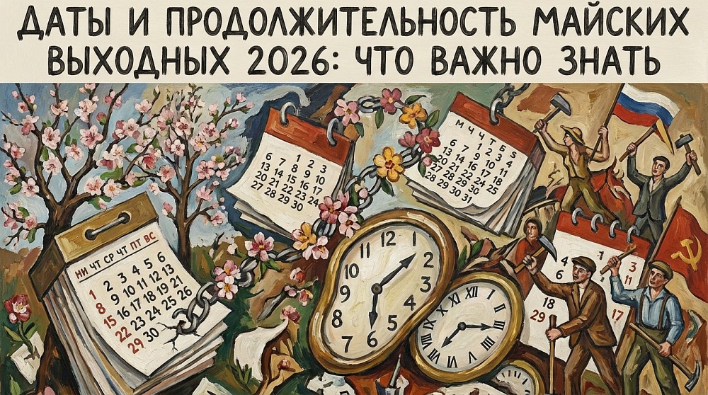 Даты и продолжительность майских выходных 2026: что важно знать