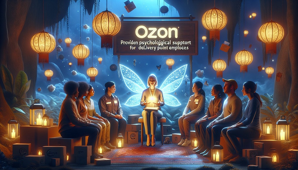 Ozon предоставляет психологическую поддержку для сотрудников пунктов выдачи заказов.