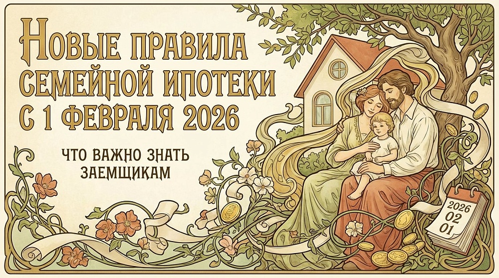 Новые правила семейной ипотеки с 1 февраля 2026: что важно знать заемщикам