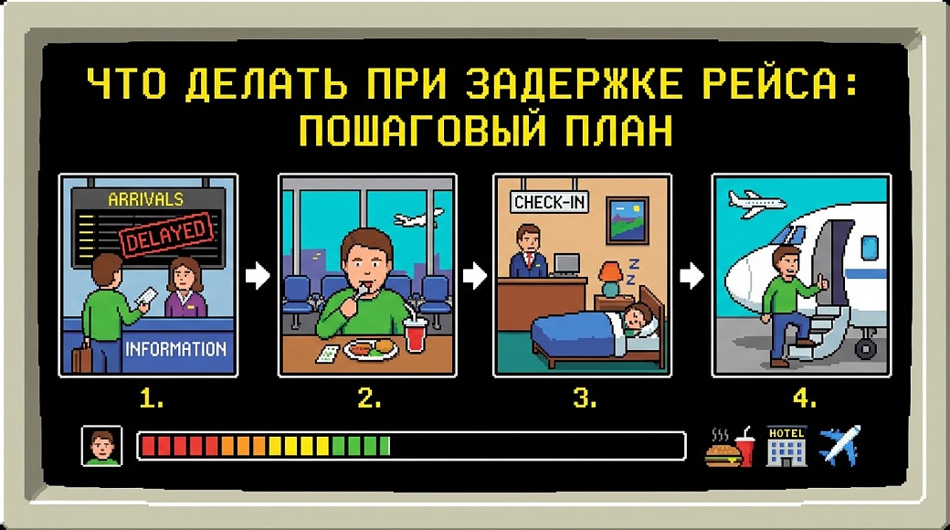 Что делать при задержке рейса: пошаговый план действий для пассажира