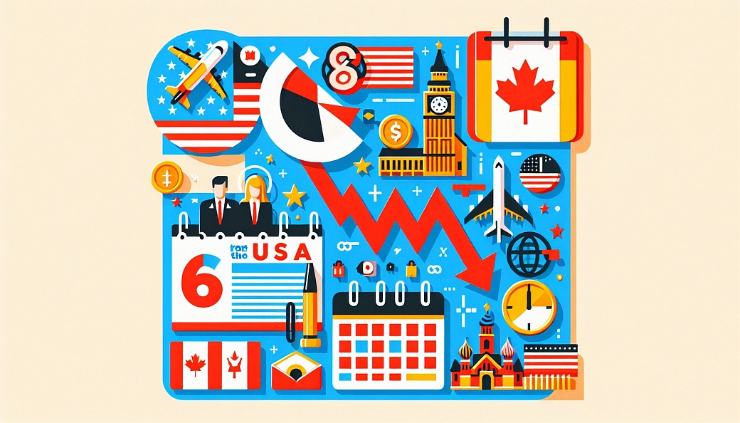 Снижение турпотока в США из Европы и Канады на 6% за месяц