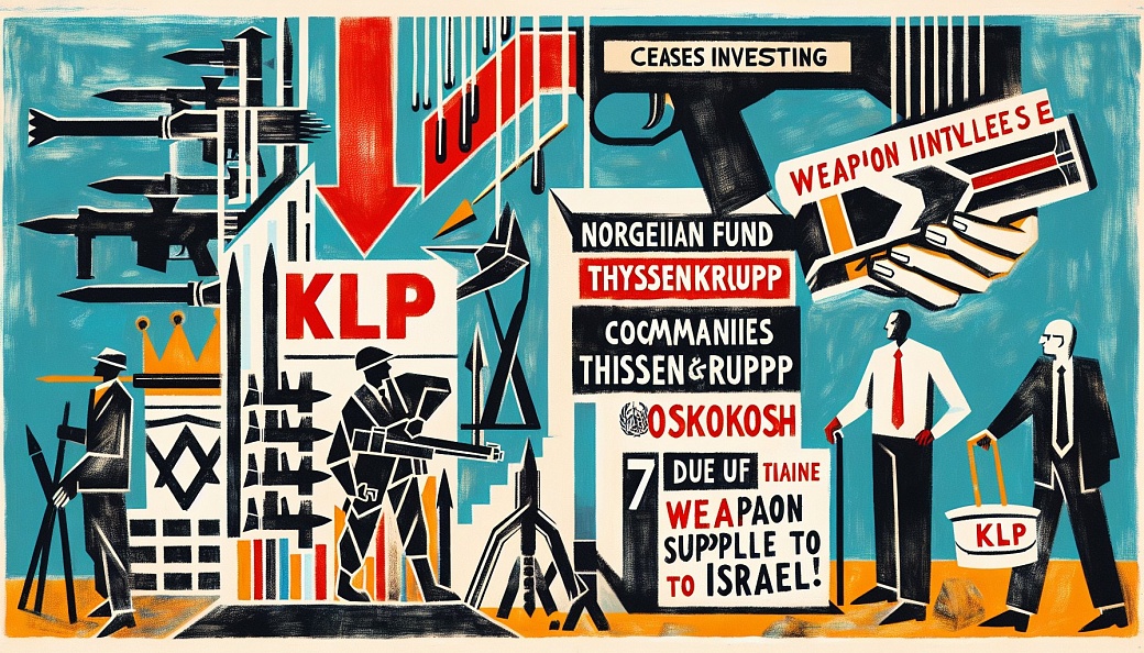 Норвежский фонд KLP прекратил инвестирование в компании ThyssenKrupp и Oshkosh из-за поставок оружия Израилю.