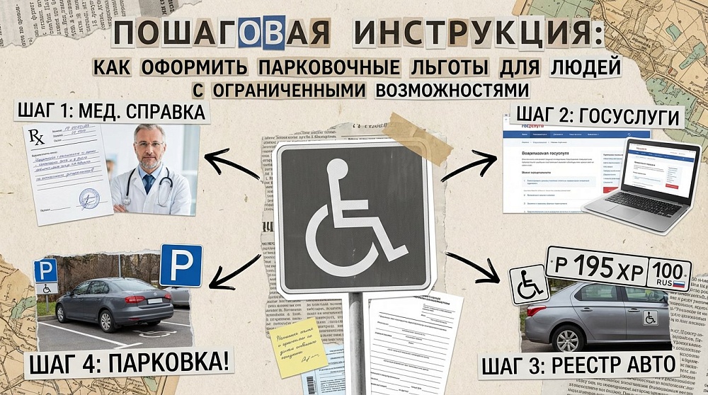 Пошаговая инструкция: как оформить парковочные льготы для людей с ограниченными возможностями