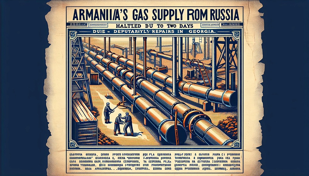 Газоснабжение Армении из России приостановлено на два дня из-за ремонта в Грузии.