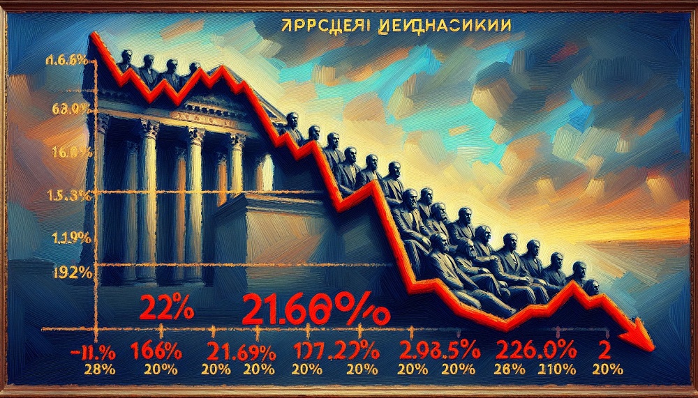 Ставки по рублевым депозитам крупнейших банков России начали снижаться: средняя максимальная ставка упала до 21,69%