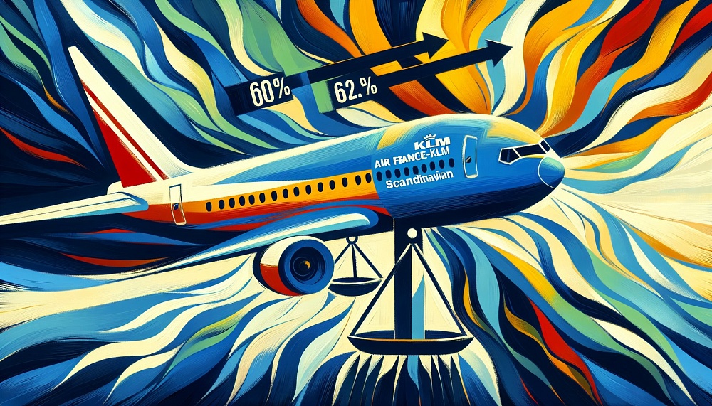 Air France-KLM получает контроль над Scandinavian Airlines с увеличением доли до 60,5%