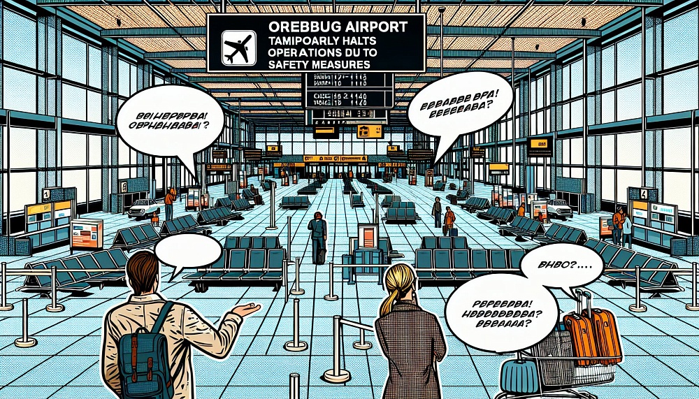 Аэропорт Оренбурга временно приостановил работу из-за мер безопасности.