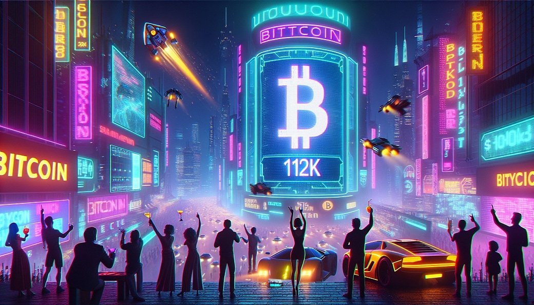 Биткойн побил рекорд, приблизившись к $112 тыс.