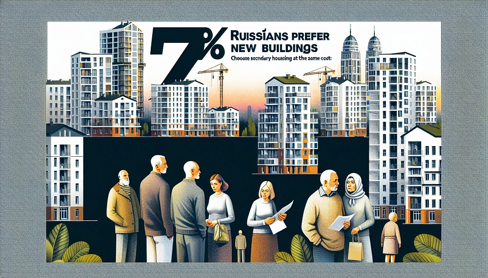 Россияне предпочитают новостройки: 70% выбирают вторичное жилье при равной стоимости