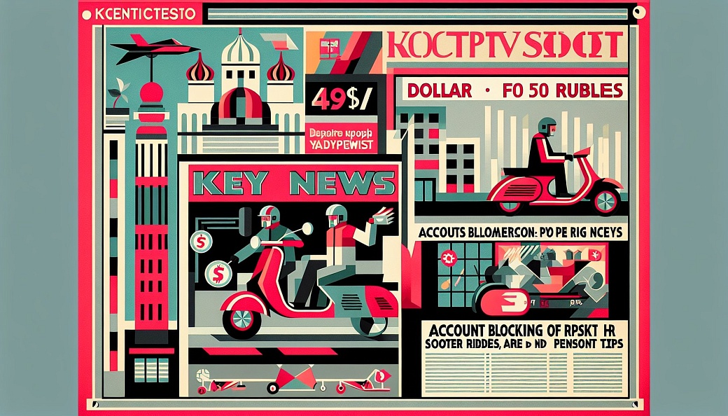 Ключевые новости: доллар за 50 рублей, блокировка аккаунтов самокатчиков и советы по пенсии