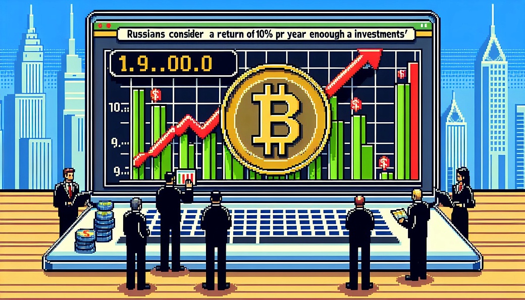 Россияне считают доходность 10% годовых достаточной для рублевых инвестиций