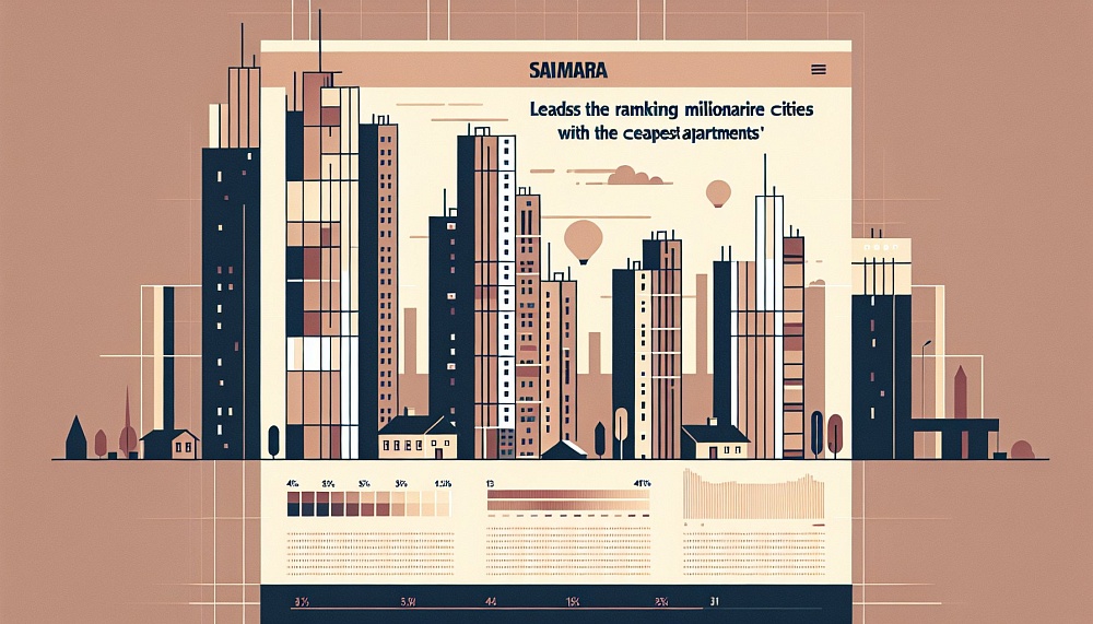 Самара возглавила рейтинг городов-миллионников с самыми дешевыми квартирами