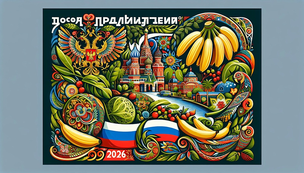 Россия планирует первый урожай бананов к 2026 году