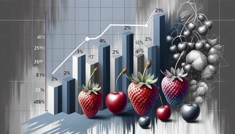 Спрос на клубнику и черешню в России упал из-за роста цен на 24-38%