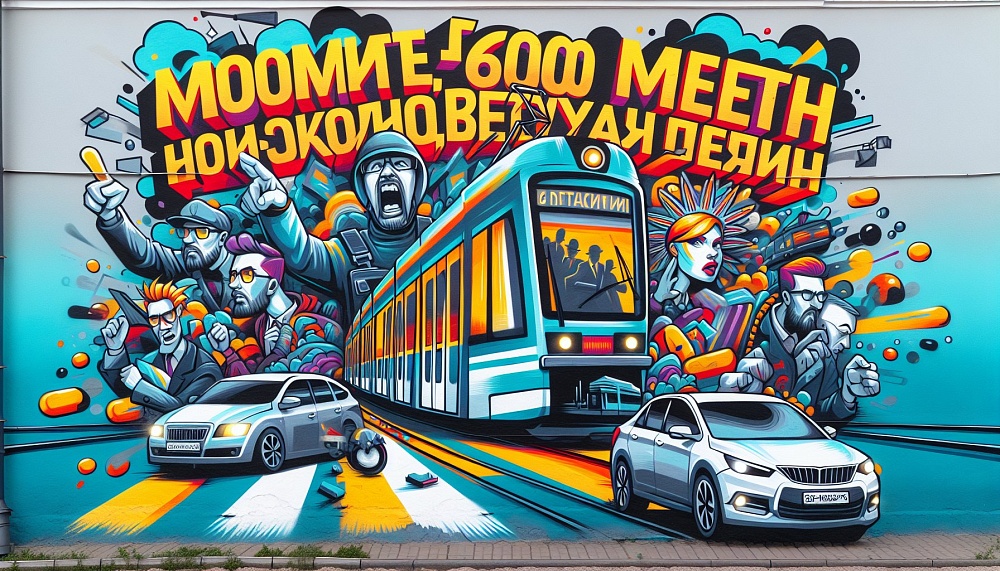 Московских водителей штрафуют на 6000 рублей за каждую минуту задержки трамваев