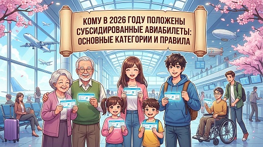 Кому в 2026 году положены субсидированные авиабилеты: основные категории и правила