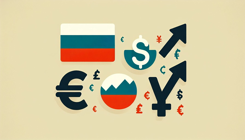 Российский рубль укрепился к евро, но дешевеет к доллару и юаню
