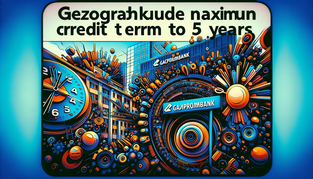 Газпромбанк уменьшил максимальный срок кредитования до 5 лет.