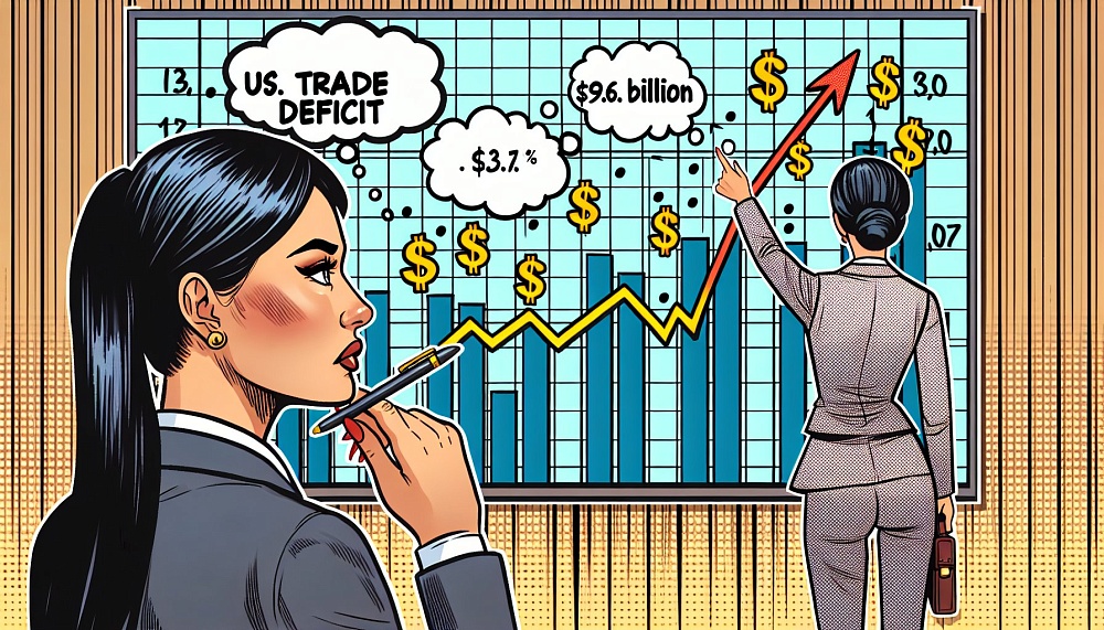 Торговый дефицит США в мае вырос на 11,1%, достигнув $96,6 млрд.