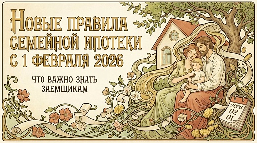 Новые правила семейной ипотеки с 1 февраля 2026: что важно знать заемщикам