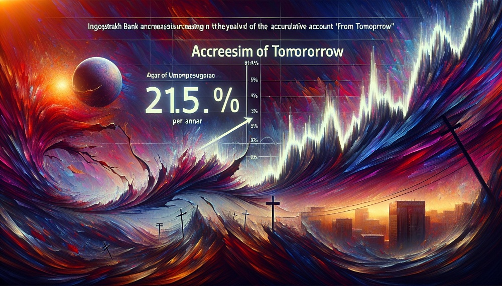 Ингосстрах Банк увеличил доходность накопительного счета «На завтра» до 21,5% годовых