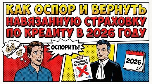 Как оспорить и вернуть навязанную страховку по кредиту в 2026 году