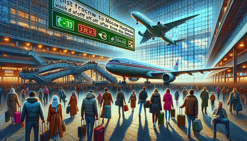 Рейс из Москвы в Хургаду вылетел после трехдневной задержки