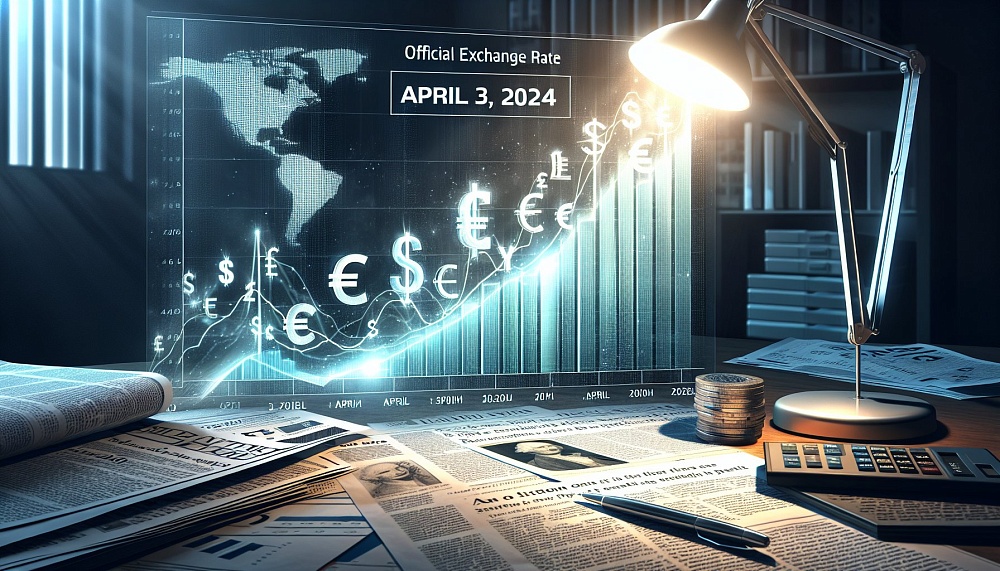 Официальный курс доллара и евро на 3 апреля 2024 года