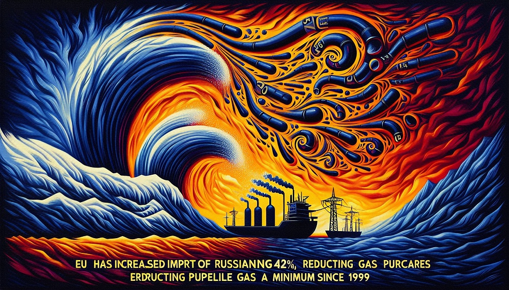 ЕС нарастил импорт российского СПГ на 42%, сократив закупки трубопроводного газа до минимума с 1999 года.