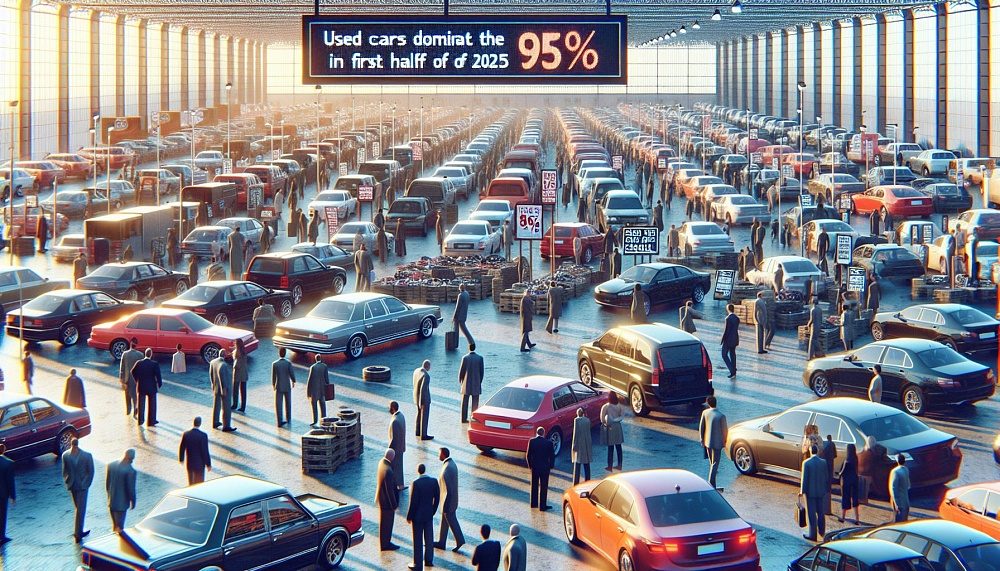 Подержанные автомобили доминируют на рынке: 95% продаж в первом полугодии 2025 года