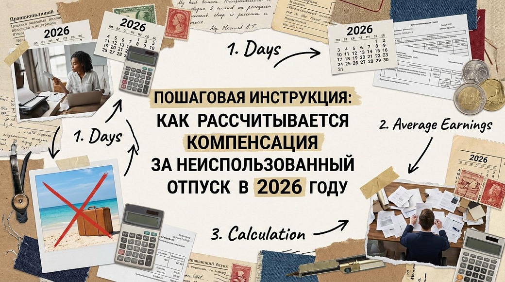 Пошаговая инструкция: как рассчитывается компенсация за неиспользованный отпуск в 2026 году