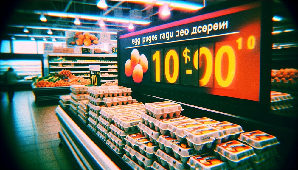 Цена на яйца в России впервые за полтора года снизилась ниже 100 рублей