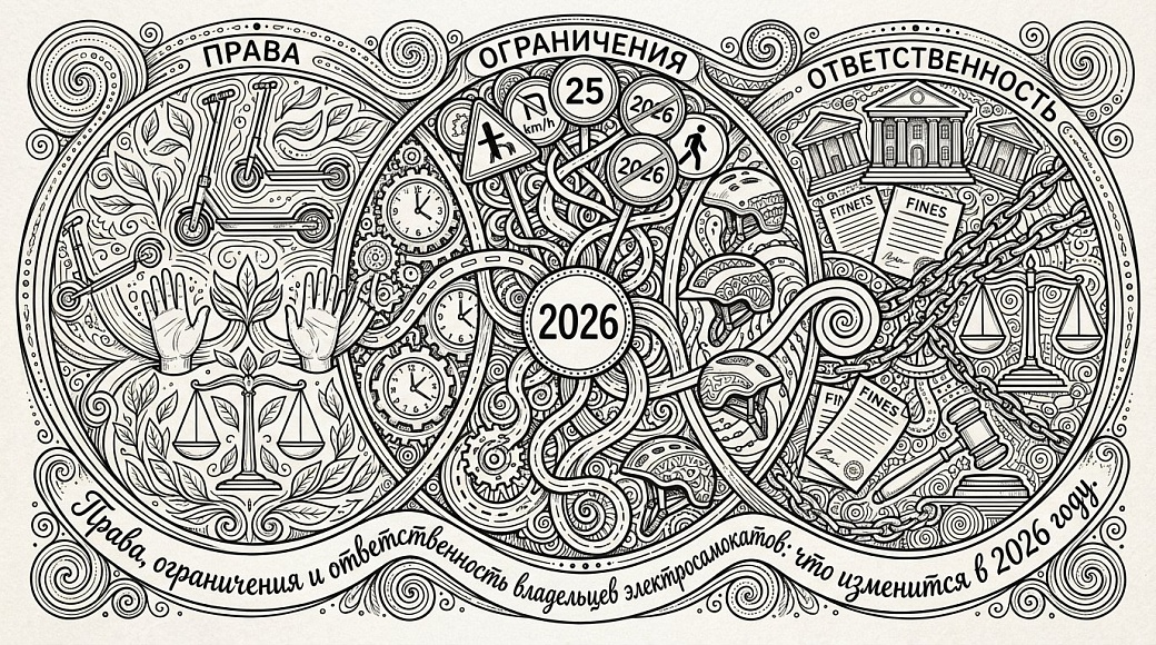 Права, ограничения и ответственность владельцев электросамокатов: что изменится в 2026 году