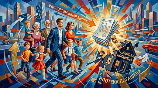 Как многодетной семье погасить ипотеку за счёт единовременной выплаты