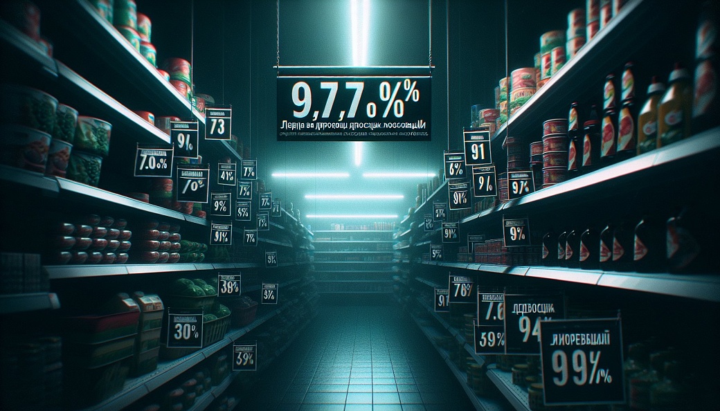 **Инфляция в России: цены на продукты снижаются, годовой рост составил 9,71%**