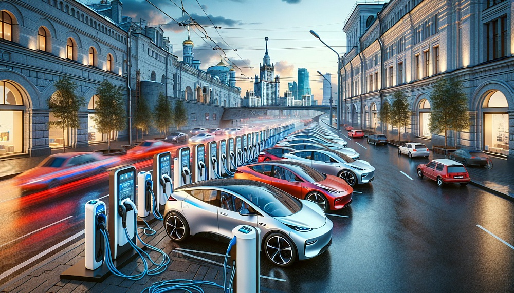 Москва: за пять лет количество электромобилей возросло в 20 раз, зарядные станции достигли 3 тысяч