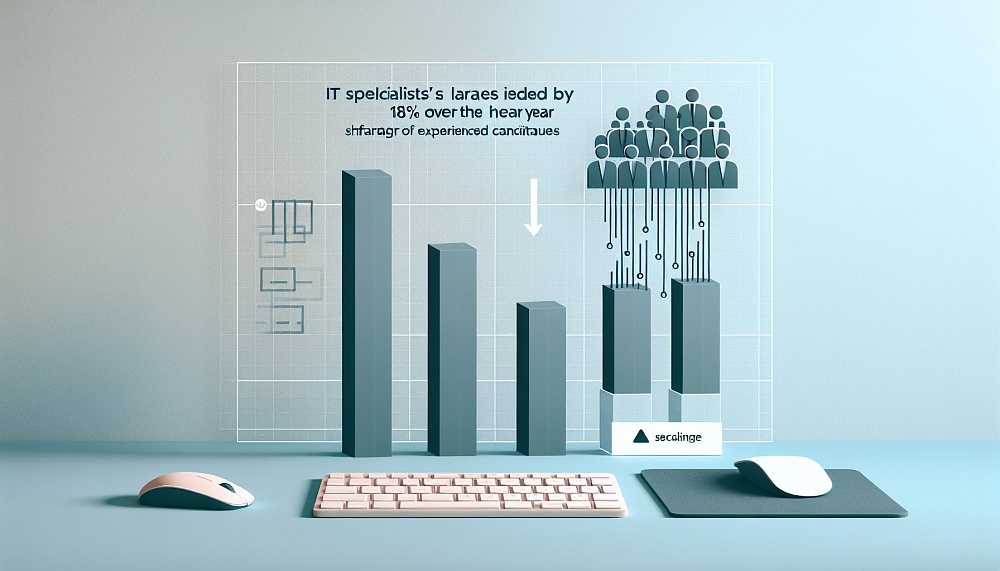 Зарплаты IT-специалистов выросли на 18% за год, дефицит опытных кандидатов сохраняется