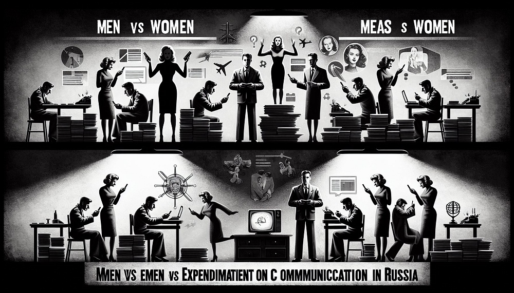 Россияне тратят на связь: мужчины vs женщины