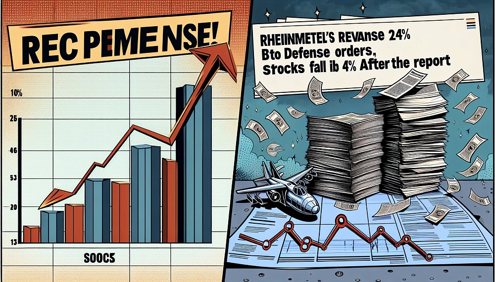 Rheinmetall увеличила выручку на 24% благодаря оборонным заказам, но акции упали на 4,7% после отчета.