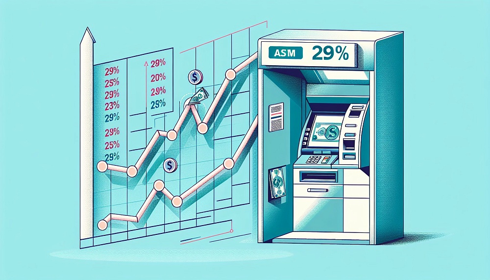 Средняя сумма снятия наличных в банкоматах выросла на 29% в 2024 году