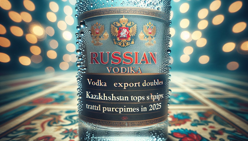 Экспорт российской водки удвоился: Казахстан лидирует по закупкам в 2025 году